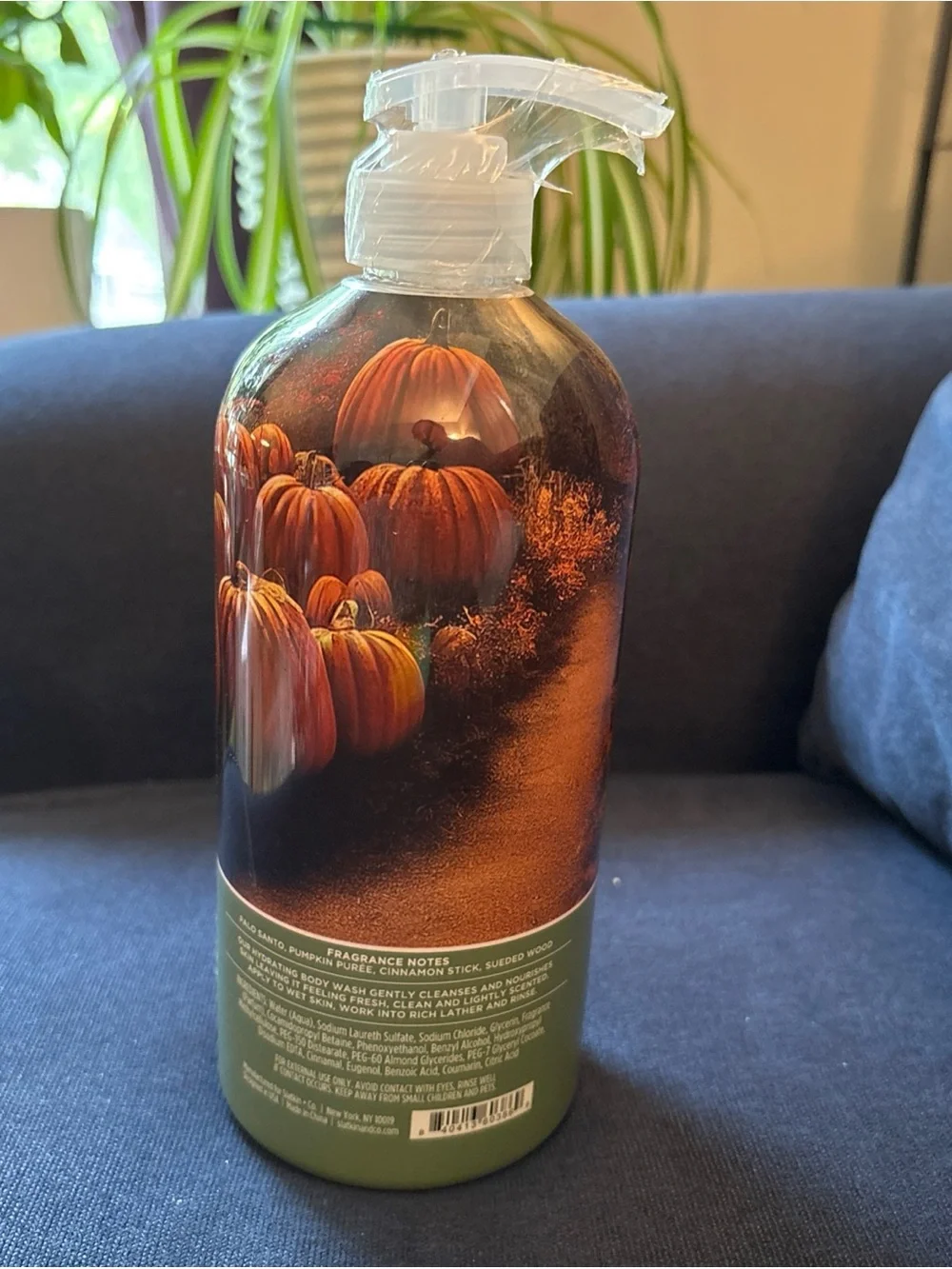 HomeWorx Slatkin Co Palo Santo Pumpkin Hydrating Body Wash 34floz 1 liter sealed